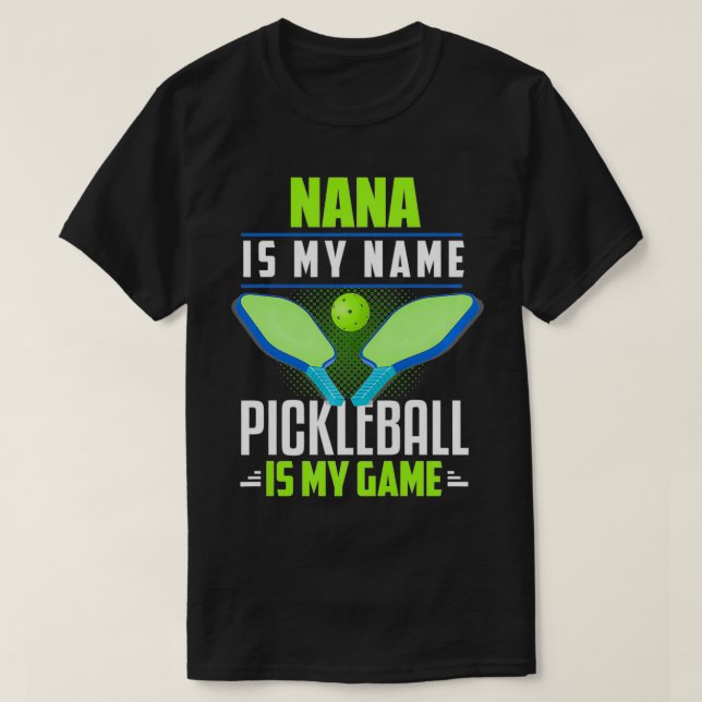 Camiseta Mulher Pickleball Avó Nana Pickleball Gift Gr (Frente do Design)