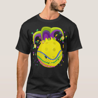 Camiseta Mulher Pickleball Jester Hat VNeck