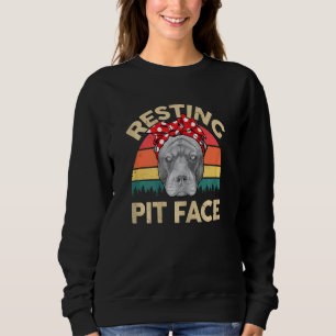 Camiseta Mulher Pitbull Descansando Carinho Com Vista Pitbu