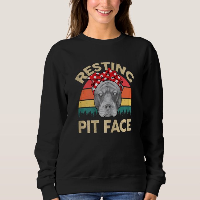 Camiseta Mulher Pitbull Descansando Carinho Com Vista Pitbu (Frente)