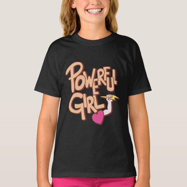 Camiseta Mulher Poderosa Engraçado (Frente)
