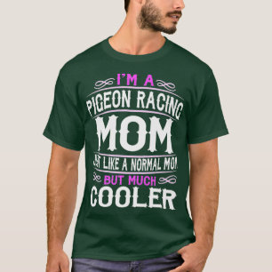 Camiseta Mulher Pombo Correndo Mamãe Bonita Desportivo Mam