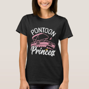 Camiseta Mulher Pontoon Boat Girl I Pontoon Princess Pontoo
