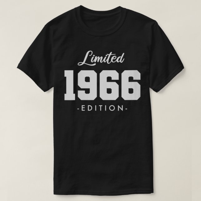Camiseta Mulher presente para 56 anos 1966 Edição limitada  (Frente do Design)