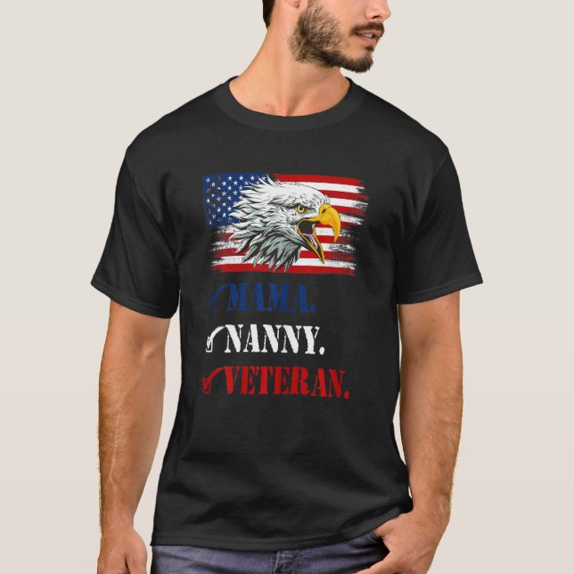 Camiseta Mulher Primeira Mãe Agora Nanny American Eagle Fla (Frente)