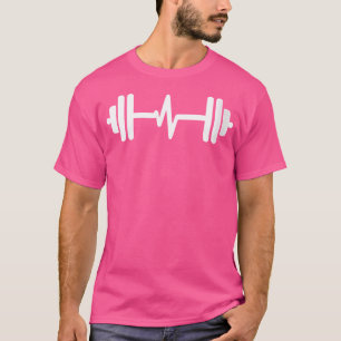 Camiseta Mulher Pulsação Barbell Shirt Malhação Tee Para Gy