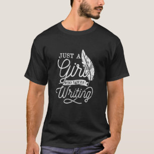 Camiseta Mulher Que Ama Autor Escrevendo Escritora