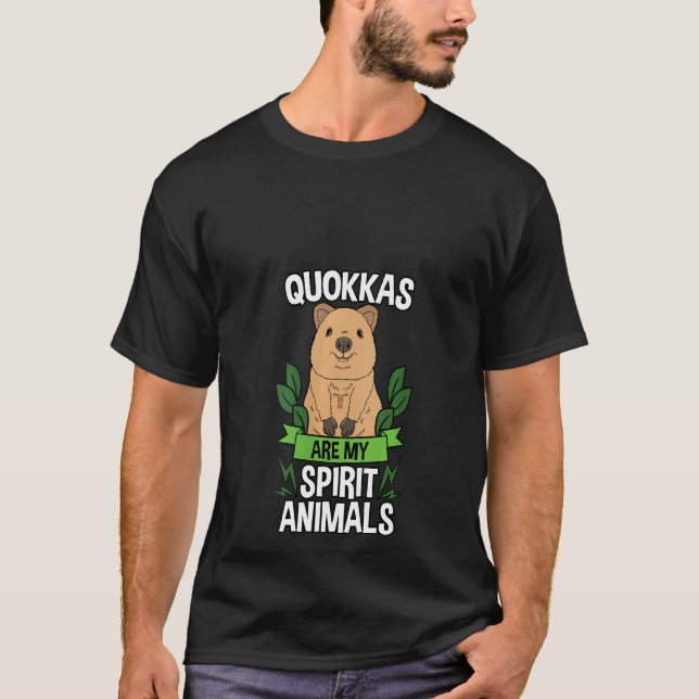 Camiseta Mulher Quokka Spirit Animal australiano Kangaroo W (Frente)