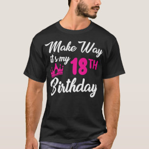 Camiseta Mulher rainha do 18º aniversário Torne meu 18º