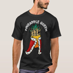 Camiseta Mulher: Rainha do Abacaxi Mulher Tropical Engraçad