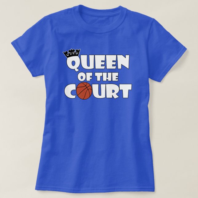 Camiseta Mulher: Rainha do Esporte da Corte (Frente do Design)