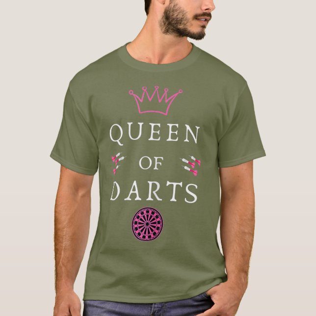 Camiseta Mulher Rainha dos dardos - atriz de dardos - - (Frente)