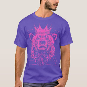 Camiseta Mulher Rainha Mama Ursa Mãe Mãe Mãe Mamãe D