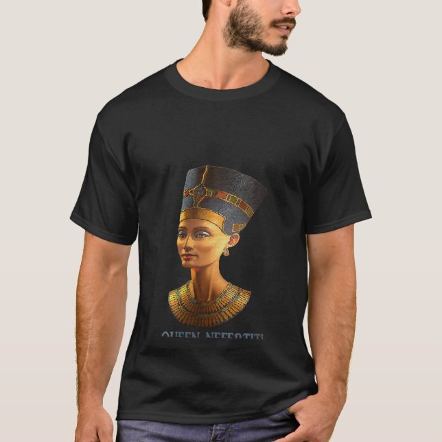 Camiseta Mulher Rainha Nefertiti Antiga família faraó egípc (Frente)