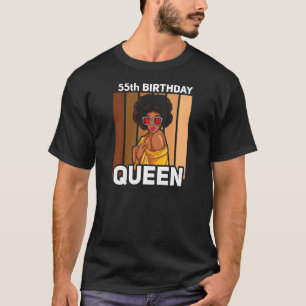 Camiseta Mulher Rainha Negra 55. Aniversário Rapariga Melan
