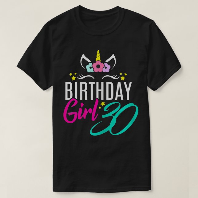 Camiseta Mulher Rapariga de Aniversário de 30 anos Fez um J (Frente do Design)