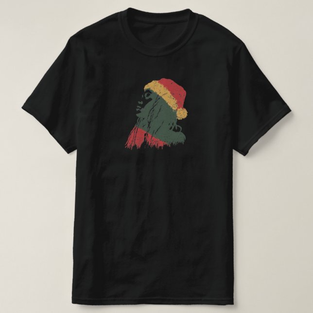Camiseta Mulher rastafári de Natal (Frente do Design)