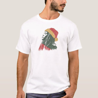 Camiseta Mulher rastafária de Natal