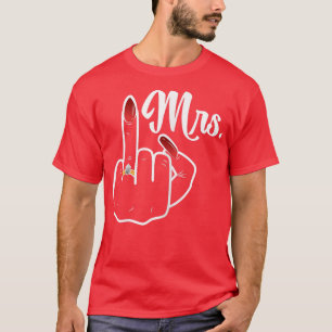 Camiseta Mulher Recem casados Noiva Honeymoon Mulher Sra.