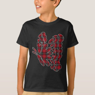 Camiseta Mulher Red Buffalo Xadrez Borboleta Correspondente
