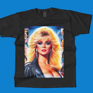 Camiseta Mulher Retrowave dos Anos 80