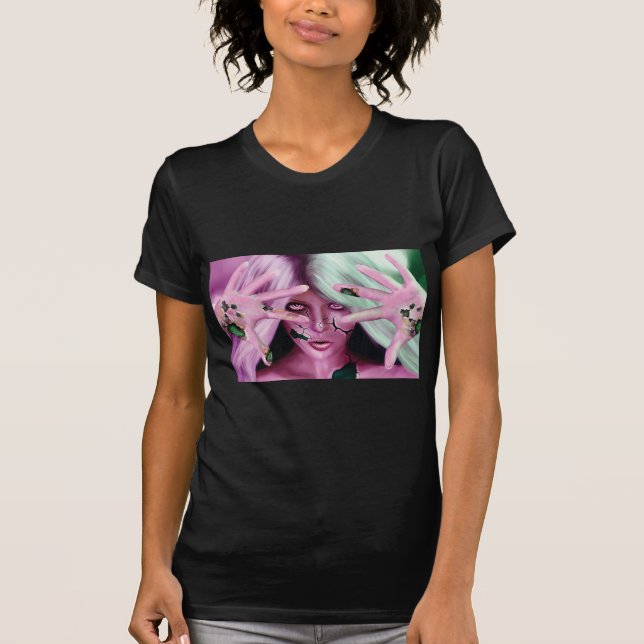 Camiseta Mulher robótico (Frente)