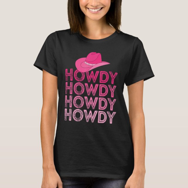 Camiseta Mulher Rosa Howe Garota Ocidental do Sul (Frente)