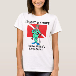 Camiseta Mulher secreta de Steve do MERGULHADOR do membro