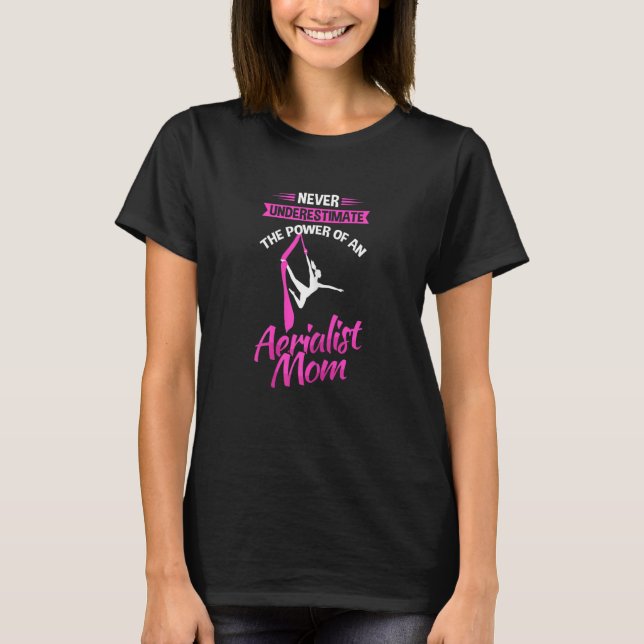Camiseta Mulher: Seda aérea Mãe e Ioga aérea (Frente)