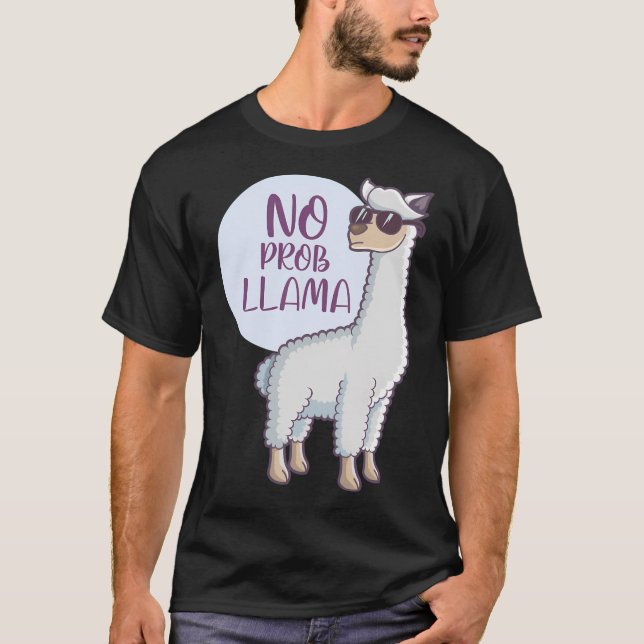 Camiseta Mulher Sem Drama Llama Funny Lama (Frente)