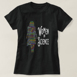 Camiseta Mulher Silhouette Enchida Palavra Da Ciência