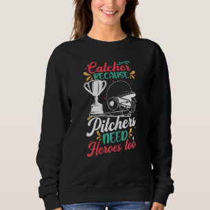 Camiseta Mulher Softball Catcher Gráfico Mulheres Meninas S