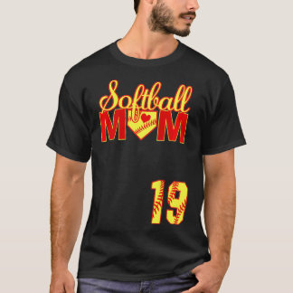 Camiseta Mulher Softball Mãe Dia de as mães nº 19 Jer Aparê