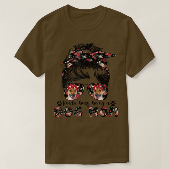 Camiseta Mulher Suave Para Cachorro Terrier Mãe Cabelo Mens (Frente do Design)