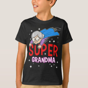 Camiseta Mulher Super vovó Super heroína vovó vovó vovó vov