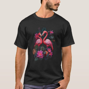 Camiseta Mulher Tropical Rosa Flamingo Flockers Hawaiai Fl