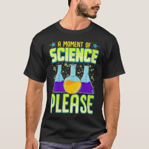 Camiseta Mulher: Um momento de ciência Por favor VNeck