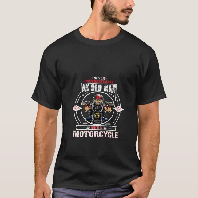 Camiseta Mulher: Um Velho Cavaleiro De Moto (Frente)