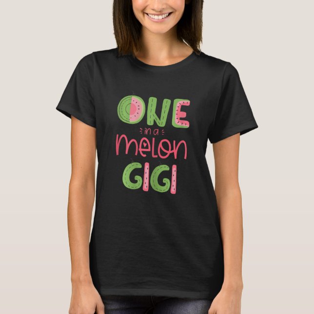 Camiseta Mulher Uma Em Melão Gigi Cute Melmelão Primeiro B (Frente)