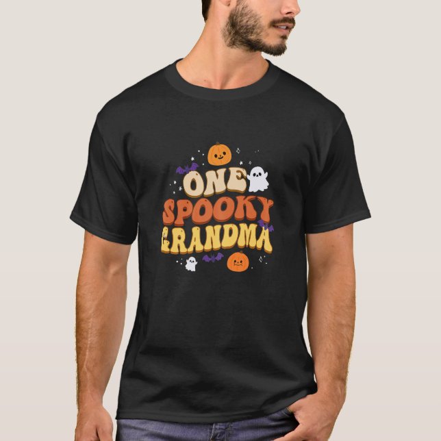 Camiseta Mulher Uma Vovó Louca Boo Halloween (Frente)