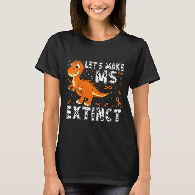 Camiseta Mulher: Vamos Fazer a Sra. Extinct Dinossaur Sensi (Frente)