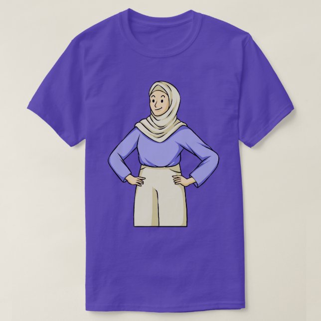 Camiseta Mulher Vestindo Hijab (Frente do Design)