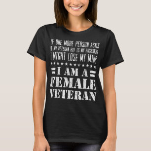Camiseta Mulher Veterana Marido Que Veteranos Dia Dão Camis