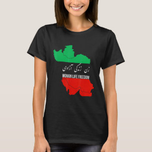 Camiseta Mulher Vida Liberdade Irã Zan Zendegi Azadi IRÃ