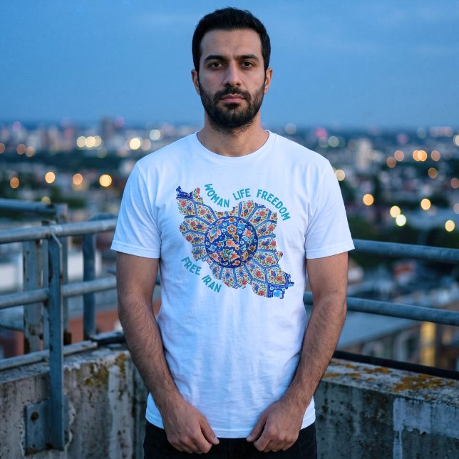 Camiseta Mulher Vida Liberdade | Presentes de Arte Persa Ir (Woman Life Freedom | Persian Art Iranian Gifts T-Shirt)