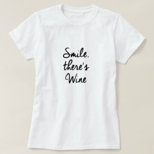 Camiseta Mulher Vinha Engraçada Bebendo Vino
