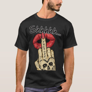 Camiseta Mulher: Vintage Retro Girl Power Tattoo Rocker Fem
