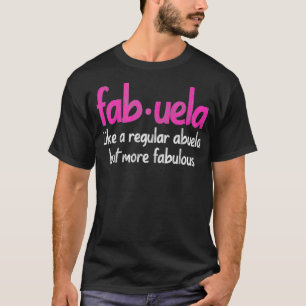 Camiseta Mulher Vovó Espanhola Funny Fabuela Abuela Fabulo