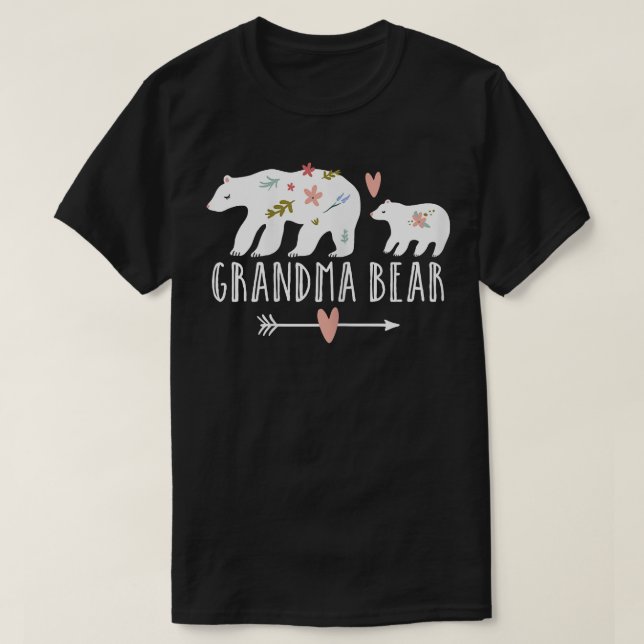 Camiseta Mulher Vovó Ursa Um Cubo Vovó Ursa Vovó F (Frente do Design)