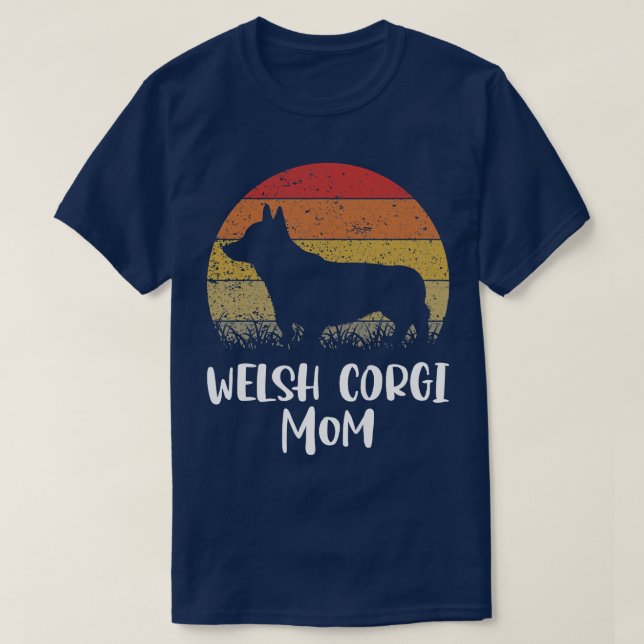 Camiseta Mulher Welsh Corgi Dog Mãe1680 (Frente do Design)